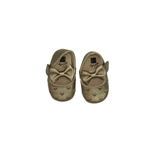 Zapatos dorados para bebé 6-12 meses