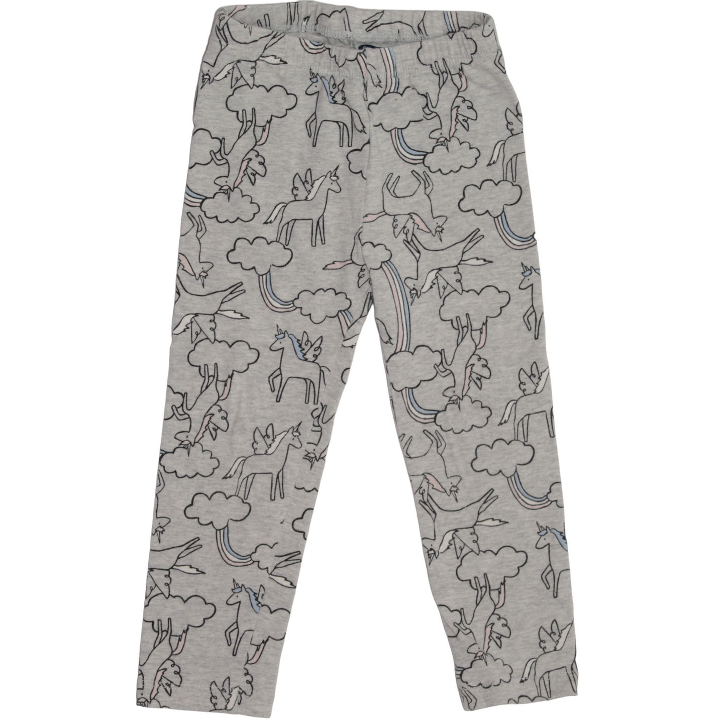 Pantalón gris con unicornios 2 años
