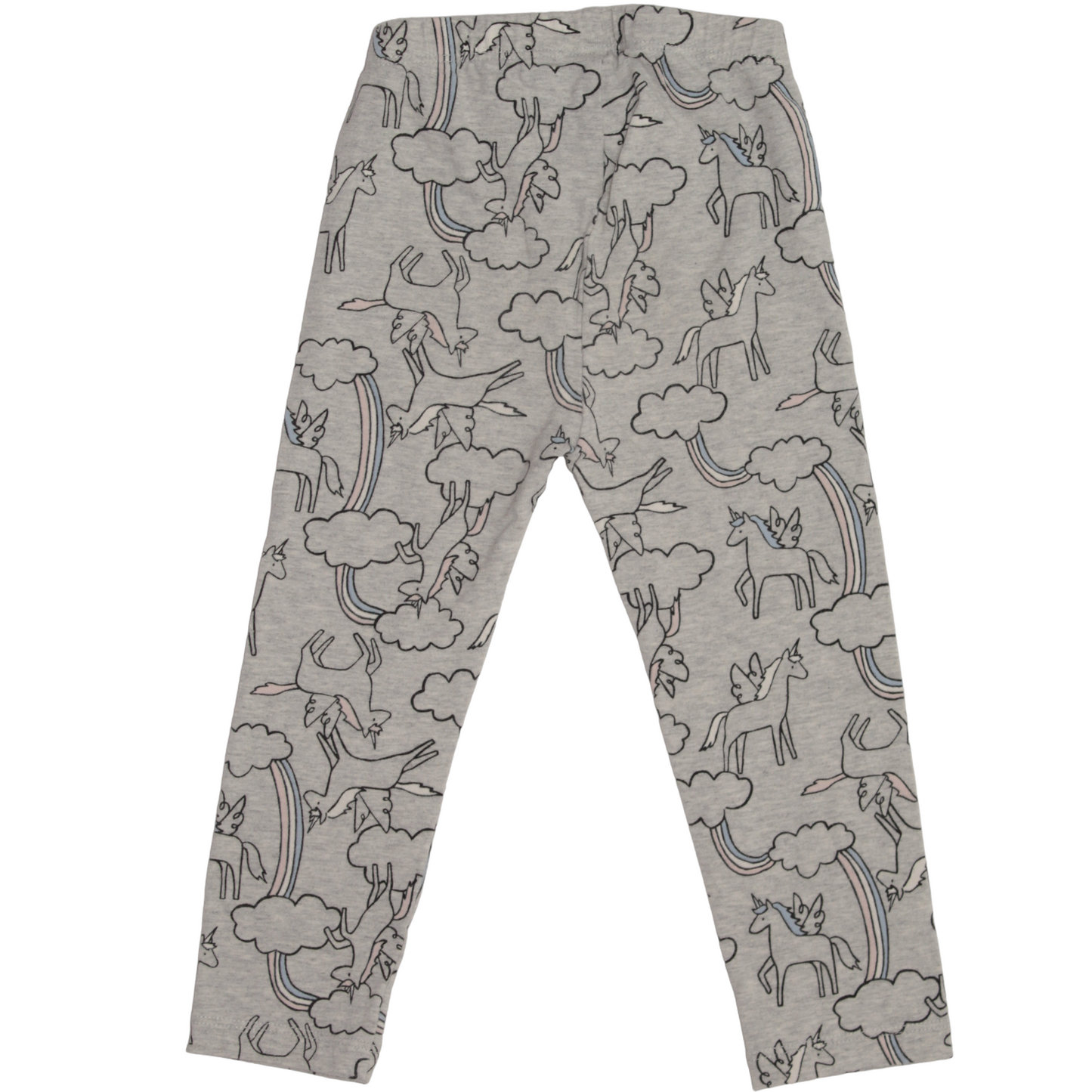 Pantalón gris con unicornios 2 años